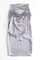 【メゾンスペシャル/MAISON SPECIAL】のSatin Shirring Tight Skirt/サテンシャーリングタイトスカート GRY(グレー)|ID:prp329100003770575
