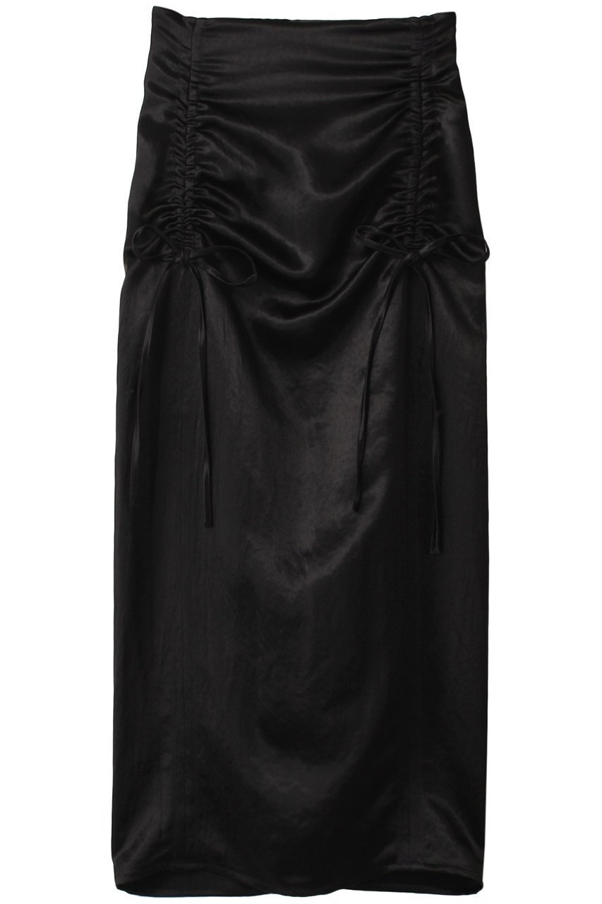 【完売品】MAISON SPECIAL サテンシャーリングスカート MAISON SPECIAL（メゾンスペシャル）の「Satin Shirring Tight