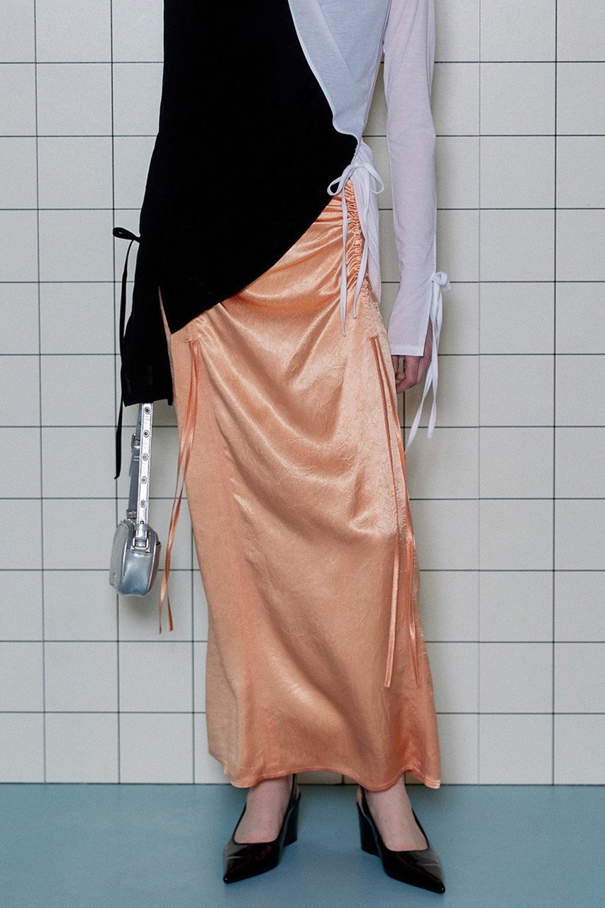 【メゾンスペシャル/MAISON SPECIAL】のSatin Shirring Tight Skirt/サテンシャーリングタイトスカート 人気、トレンドファッション・服の通販 founy(ファニー) 　ファッション　Fashion　レディースファッション　Fashion for Women　スカート　Skirts　ロングスカート　Long Skirts / Maxi & Midi Skirts　オケージョン　Occasion Wear　サテン　Satin, Glossy Fabric　シャイニー　Shiny, Glossy Finish　シャーリング　Shirring, Ruched　ジャケット　Jacket, Outerwear　スリット　Slit, Slit Detail　タイトスカート　Pencil Skirt, Tight Skirt　ロング　Long, Long-Length　エレガント 上品　Elegant　other-7|ID: prp329100003770575 ipo3291000000032911279