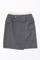 【メゾンスペシャル/MAISON SPECIAL】のDouble Waist Wrap Mini Skirt/ダブルウエストラップミニスカート GRY(グレー)|ID:prp329100003770578