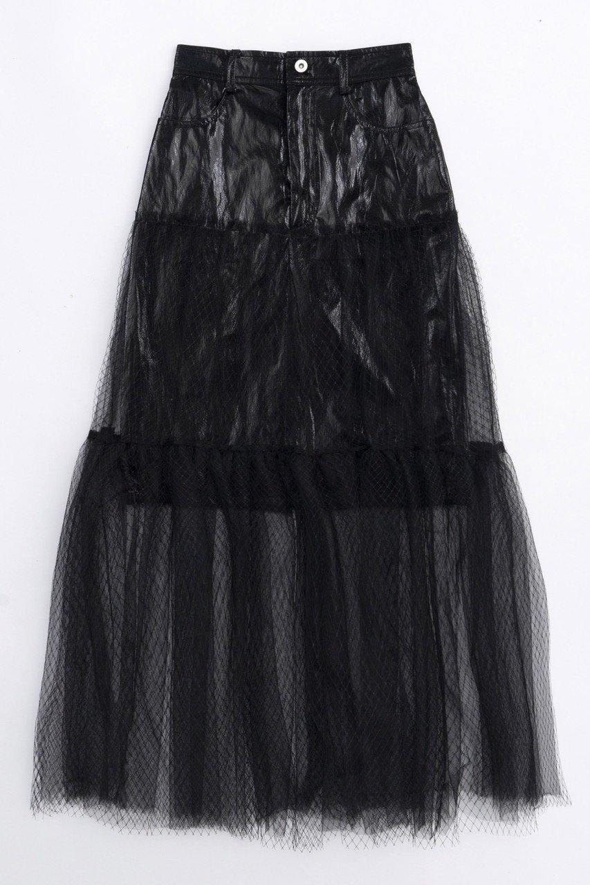 【メゾンスペシャル/MAISON SPECIAL】のMetallic Hard Tulle Skirt/メタリックハードチュールスカート 人気、トレンドファッション・服の通販 founy(ファニー) 　ファッション　Fashion　レディースファッション　WOMEN　スカート　Skirt　ロングスカート　Long Skirt　エアリー　Airy　ギャザー　Gather　タイトスカート　Tight Skirt　チュール　Tulle　ドッキング　Docking　メタリック　Metallic　ロング　Long　 other-1|ID: prp329100003770582 ipo3291000000024826406