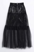【メゾンスペシャル/MAISON SPECIAL】のMetallic Hard Tulle Skirt/メタリックハードチュールスカート BLK(ブラック)|ID:prp329100003770582