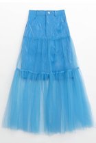 【メゾンスペシャル/MAISON SPECIAL】のMetallic Hard Tulle Skirt/メタリックハードチュールスカート BLU(ブルー)|ID:prp329100003770582