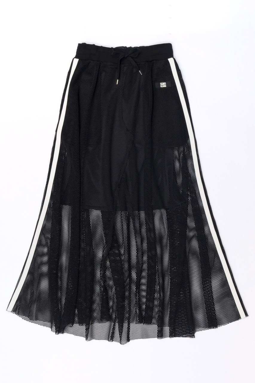【メゾンスペシャル/MAISON SPECIAL】のSide Line Mesh Skirt/サイドラインメッシュスカート インテリア・キッズ・メンズ・レディースファッション・服の通販 founy(ファニー) 　ファッション　Fashion　レディースファッション　WOMEN　スカート　Skirt　ロングスカート　Long Skirt　シンプル　Simple　スウェット　Sweat　セットアップ　Set Up　メッシュ　Mesh　ロング　Long　軽量　Lightweight　BLK(ブラック)|ID: prp329100003770586 ipo3291000000024826419