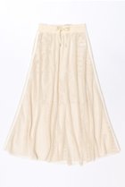 【メゾンスペシャル/MAISON SPECIAL】のSide Line Mesh Skirt/サイドラインメッシュスカート IVR(アイボリー)|ID:prp329100003770586