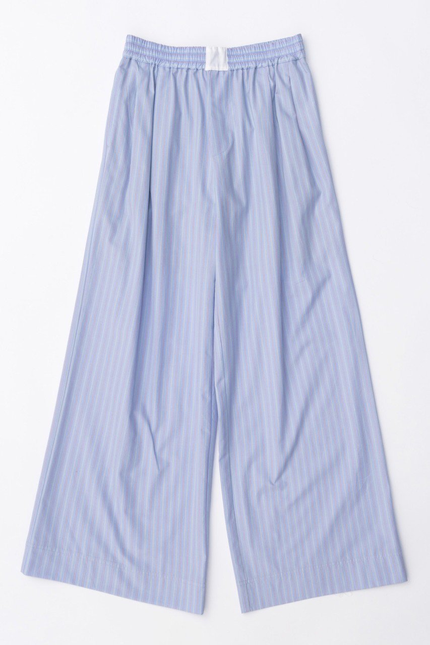 【メゾンスペシャル/MAISON SPECIAL】のStripe Easy Over Pants/ストライプイージーオーバーパンツ インテリア・キッズ・メンズ・レディースファッション・服の通販 founy(ファニー) 　ファッション　Fashion　レディースファッション　WOMEN　パンツ　Pants　シンプル　Simple　ジャケット　Jacket　ストライプ　Stripe　セットアップ　Set Up　パジャマ　Pajamas　リラックス　Relax　ワイド　Wide　エレガント 上品　Elegant　BLU(ブルー)|ID: prp329100003770591 ipo3291000000024826439