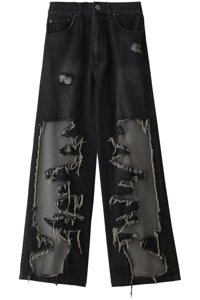 【メゾンスペシャル/MAISON SPECIAL】のTulle Distressed Denim Pants/チュールダメージデニム インテリア・キッズ・メンズ・レディースファッション・服の通販 founy(ファニー) https://founy.com/ ファッション Fashion レディースファッション Fashion for Women パンツ Pants & Trousers デニムパンツ・ジーンズ・美脚デニム Denim Jeans & Pants 2024年 2024 2024春夏・S/S Spring/Summer 2024 SS24 シアー Sheer, See-Through シンプル Simple, Minimal ダメージ Distressed, Destroyed デニム Denim, Jeans Material ドッキング Docking, Mixed Material メッシュ Mesh, Net Fabric 夏 Summer 春 Spring |ID: prp329100003770593 ipo3291000000036751486