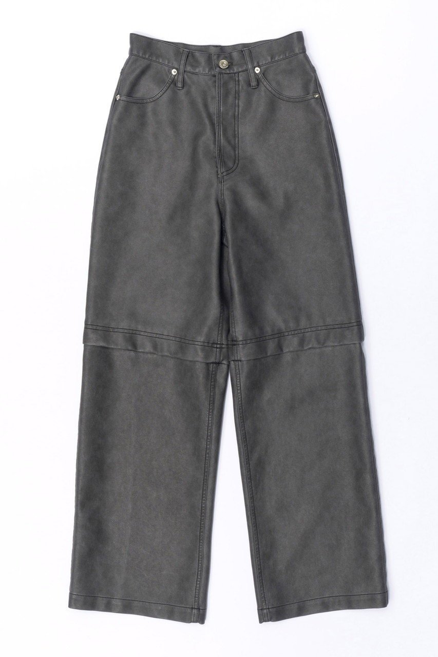 【メゾンスペシャル/MAISON SPECIAL】の2way Leather Pants/2WAYレザーパンツ インテリア・キッズ・メンズ・レディースファッション・服の通販 founy(ファニー) 　ファッション　Fashion　レディースファッション　WOMEN　パンツ　Pants　おすすめ　Recommend　セットアップ　Set Up　ブルゾン　Blouson　リアル　Real　ヴィンテージ　Vintage　BLK(ブラック)|ID: prp329100003770595 ipo3291000000024826453
