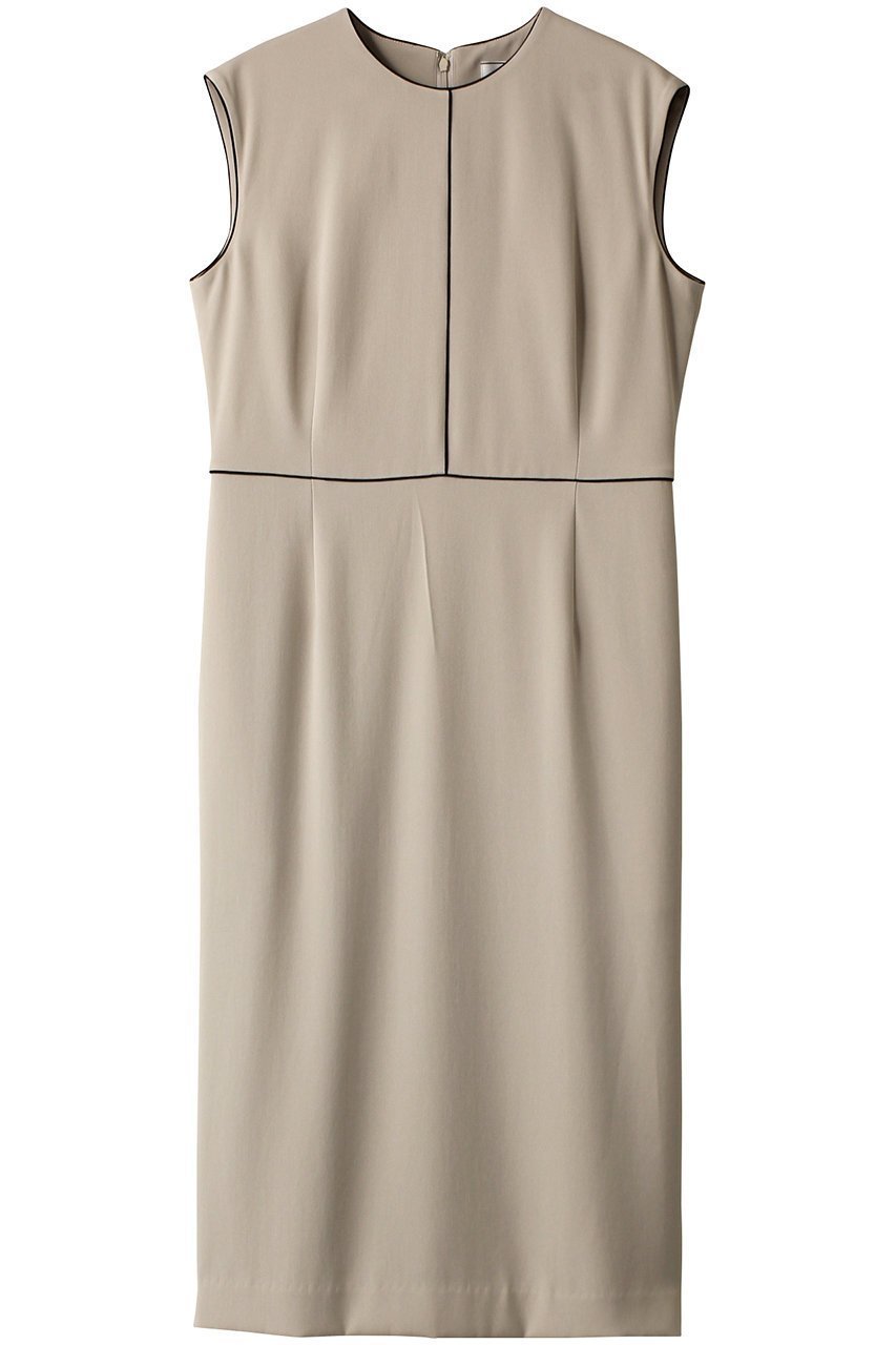 【ベイジ,/BEIGE,】のCINDY(シンディ)/クルーネックドレス インテリア・キッズ・メンズ・レディースファッション・服の通販 founy(ファニー) 　ファッション　Fashion　レディースファッション　Fashion for Women　ワンピース　Dresses　フォーマル・パーティードレス・結婚式用ドレス　Elegant & Casual Dresses　チュニック　Tunic Tops & Dresses　おすすめ　Recommended / Our Picks　ジャケット　Jacket, Outerwear　ストレッチ　Stretch, Stretchy Fabric　スーツ　Suit, Formalwear　センター　Center, Center Line　チュニック　Tunic, Long Top　パイピング　Piping, Trim Design　エレガント 上品　Elegant　人気　Popular, Best Seller　ビジネス 仕事 通勤　Business / Work / Commuting　新作・新入荷　New Arrivals / New In　Sand × Black|ID: prp329100003772891 ipo3291000000032923173