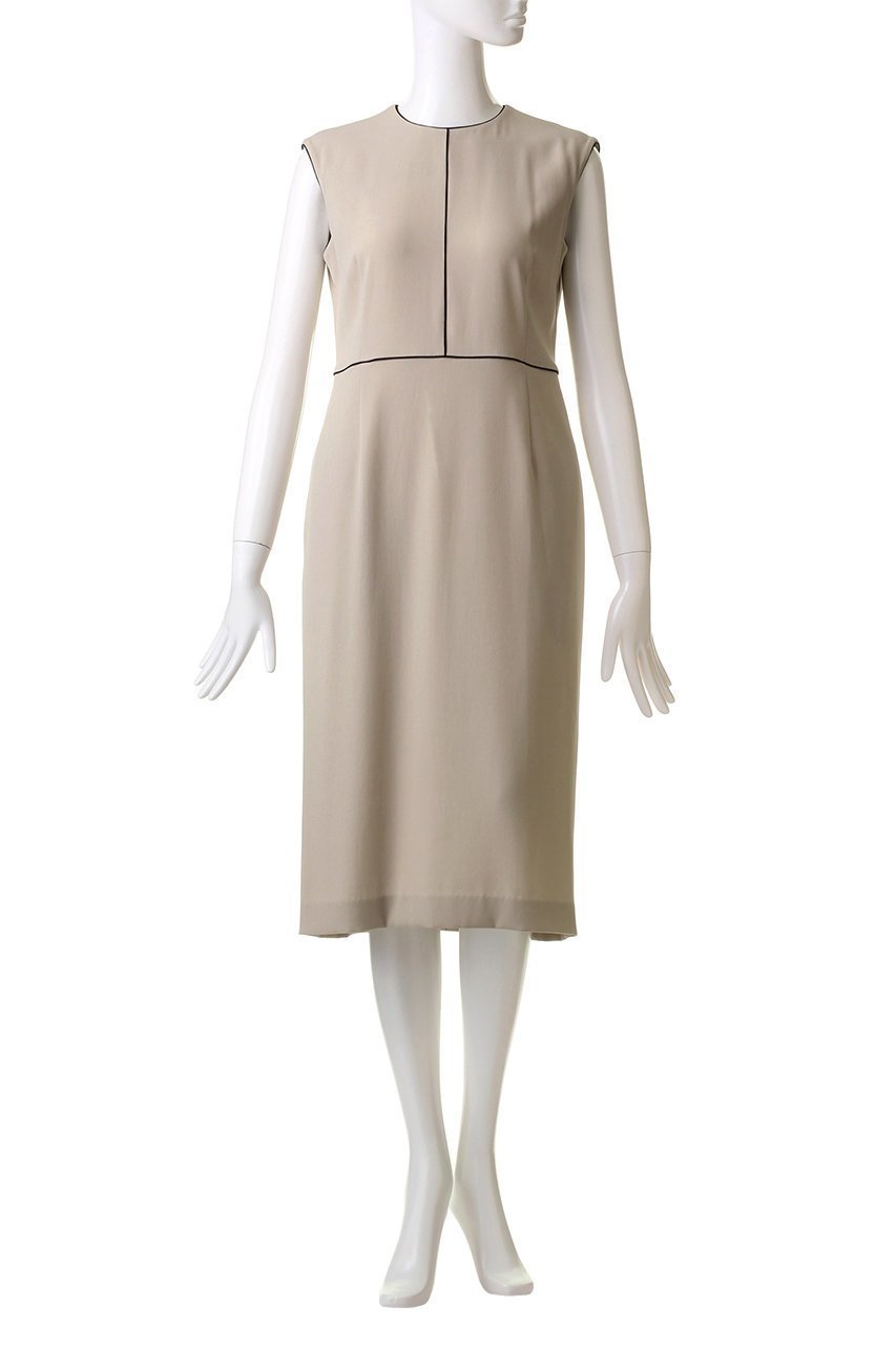 【ベイジ,/BEIGE,】のCINDY(シンディ)/クルーネックドレス 人気、トレンドファッション・服の通販 founy(ファニー) 　ファッション　Fashion　レディースファッション　Fashion for Women　ワンピース　Dresses　フォーマル・パーティードレス・結婚式用ドレス　Elegant & Casual Dresses　チュニック　Tunic Tops & Dresses　おすすめ　Recommended / Our Picks　ジャケット　Jacket, Outerwear　ストレッチ　Stretch, Stretchy Fabric　スーツ　Suit, Formalwear　センター　Center, Center Line　チュニック　Tunic, Long Top　パイピング　Piping, Trim Design　エレガント 上品　Elegant　人気　Popular, Best Seller　ビジネス 仕事 通勤　Business / Work / Commuting　新作・新入荷　New Arrivals / New In　other-2|ID: prp329100003772891 ipo3291000000032923190