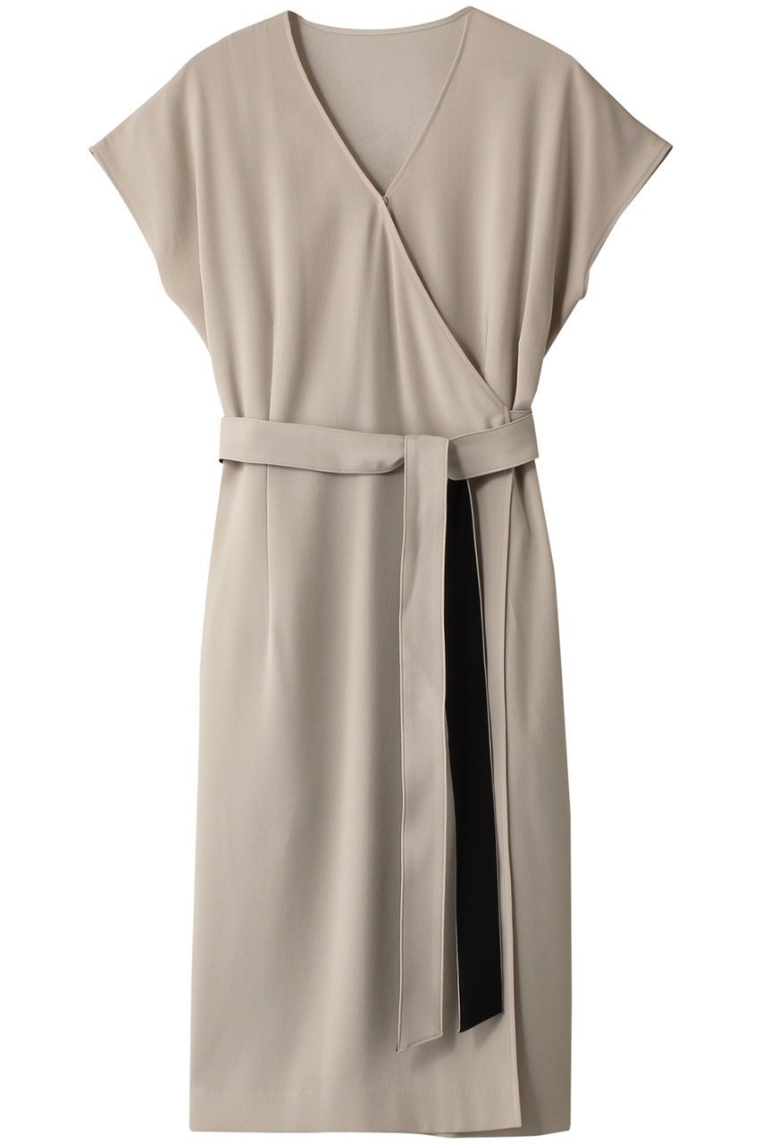 【ベイジ,/BEIGE,】のCINDY(シンディ)/ラップドレス インテリア・キッズ・メンズ・レディースファッション・服の通販 founy(ファニー) 　ファッション　Fashion　レディースファッション　Fashion for Women　ワンピース　Dresses　フォーマル・パーティードレス・結婚式用ドレス　Elegant & Casual Dresses　チュニック　Tunic Tops & Dresses　オケージョン　Occasion Wear　ジャケット　Jacket, Outerwear　スーツ　Suit, Formalwear　チュニック　Tunic, Long Top　ドレス　Dress, One-Piece　ラップ　Wrap, Wrap Design　エレガント 上品　Elegant　ビジネス 仕事 通勤　Business / Work / Commuting　再入荷　Restock / Back in Stock　Sand × Black|ID: prp329100003772893 ipo3291000000032918209