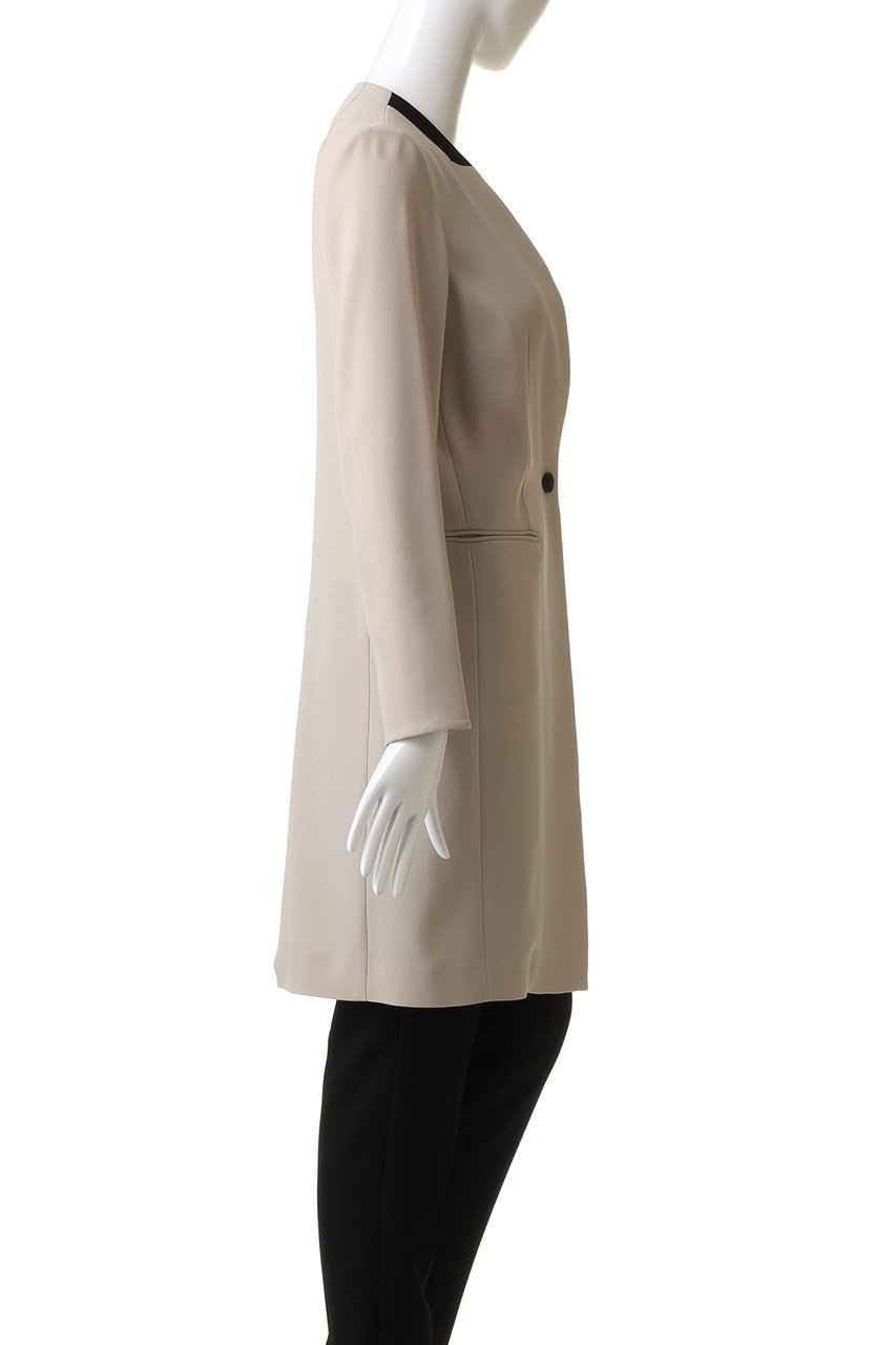 【ベイジ,/BEIGE,】のCINDY(シンディ)/ノーカラーロングジャケット 人気、トレンドファッション・服の通販 founy(ファニー) 　ファッション　Fashion　レディースファッション　WOMEN　アウター　Coat Outerwear　ジャケット　Jackets　ジャケット　Jacket　スタイリッシュ　Stylish　ストレッチ　Stretch　ロング　Long　人気　Popularity　定番　Standard　other-3|ID: prp329100003772894 ipo3291000000031385924