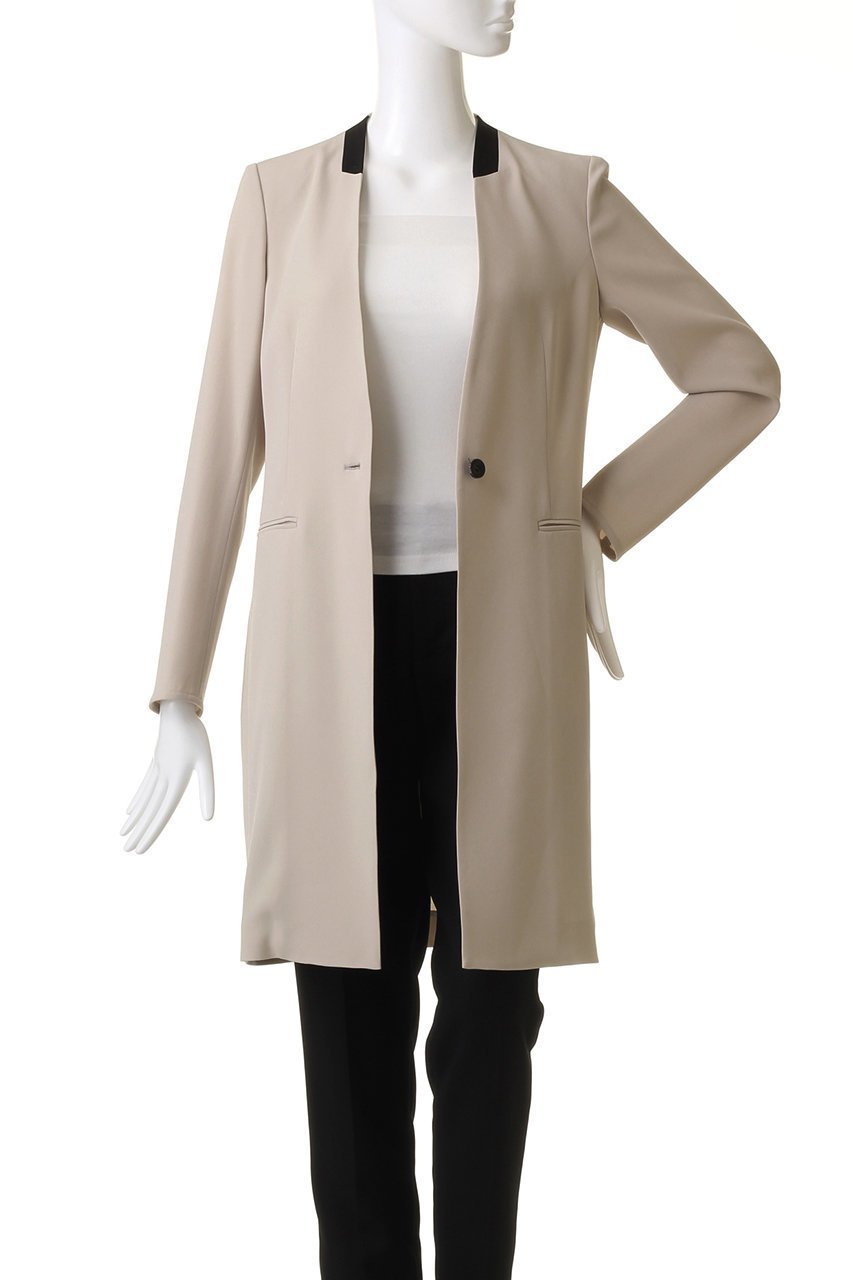 【ベイジ,/BEIGE,】のCINDY(シンディ)/ノーカラーロングジャケット 人気、トレンドファッション・服の通販 founy(ファニー) 　ファッション　Fashion　レディースファッション　WOMEN　アウター　Coat Outerwear　ジャケット　Jackets　ジャケット　Jacket　スタイリッシュ　Stylish　ストレッチ　Stretch　ロング　Long　人気　Popularity　定番　Standard　other-7|ID: prp329100003772894 ipo3291000000031385932