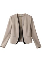 【ベイジ,/BEIGE,】のCINDY(シンディ)/ダブルカラージャケット 人気、トレンドファッション・服の通販 founy(ファニー) ファッション Fashion レディースファッション Fashion for Women アウター Coat / Outerwear Collection レディースジャケット・軽アウター Jackets カーディガン Cardigan, Knitwear ジャケット Jacket, Outerwear ストレッチ Stretch, Stretchy Fabric ダブル Double, Double-Breasted エレガント 上品 Elegant 人気 Popular, Best Seller 定番 Standard, Basic Item thumbnail Sand × Black|ID: prp329100003772896 ipo3291000000032956012