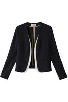 【ベイジ,/BEIGE,】のCINDY(シンディ)/ダブルカラージャケット 人気、トレンドファッション・服の通販 founy(ファニー) ファッション Fashion レディースファッション Fashion for Women アウター Coat / Outerwear Collection レディースジャケット・軽アウター Jackets カーディガン Cardigan, Knitwear ジャケット Jacket, Outerwear ストレッチ Stretch, Stretchy Fabric ダブル Double, Double-Breasted エレガント 上品 Elegant 人気 Popular, Best Seller 定番 Standard, Basic Item thumbnail Navy × White|ID: prp329100003772896 ipo3291000000032956018