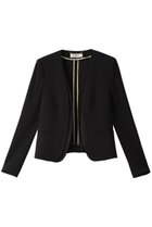 【ベイジ,/BEIGE,】のCINDY(シンディ)/ダブルカラージャケット 人気、トレンドファッション・服の通販 founy(ファニー) ファッション Fashion レディースファッション Fashion for Women アウター Coat / Outerwear Collection レディースジャケット・軽アウター Jackets カーディガン Cardigan, Knitwear ジャケット Jacket, Outerwear ストレッチ Stretch, Stretchy Fabric ダブル Double, Double-Breasted エレガント 上品 Elegant 人気 Popular, Best Seller 定番 Standard, Basic Item thumbnail Black × Black|ID: prp329100003772896 ipo3291000000036604397