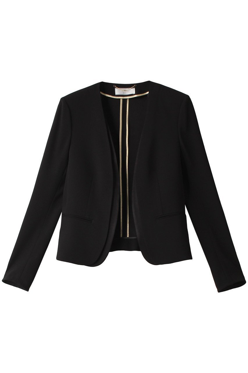 【ベイジ,/BEIGE,】のCINDY(シンディ)/ダブルカラージャケット インテリア・キッズ・メンズ・レディースファッション・服の通販 founy(ファニー) 　ファッション　Fashion　レディースファッション　Fashion for Women　アウター　Coat / Outerwear Collection　レディースジャケット・軽アウター　Jackets　カーディガン　Cardigan, Knitwear　ジャケット　Jacket, Outerwear　ストレッチ　Stretch, Stretchy Fabric　ダブル　Double, Double-Breasted　エレガント 上品　Elegant　人気　Popular, Best Seller　定番　Standard, Basic Item　Black × Black|ID: prp329100003772896 ipo3291000000036604397