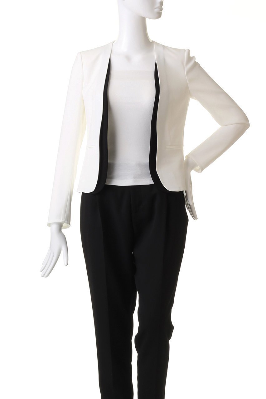 【ベイジ,/BEIGE,】のCINDY(シンディ)/ダブルカラージャケット 人気、トレンドファッション・服の通販 founy(ファニー) 　ファッション　Fashion　レディースファッション　Fashion for Women　アウター　Coat / Outerwear Collection　レディースジャケット・軽アウター　Jackets　カーディガン　Cardigan, Knitwear　ジャケット　Jacket, Outerwear　ストレッチ　Stretch, Stretchy Fabric　ダブル　Double, Double-Breasted　エレガント 上品　Elegant　人気　Popular, Best Seller　定番　Standard, Basic Item　other-2|ID: prp329100003772896 ipo3291000000036604409