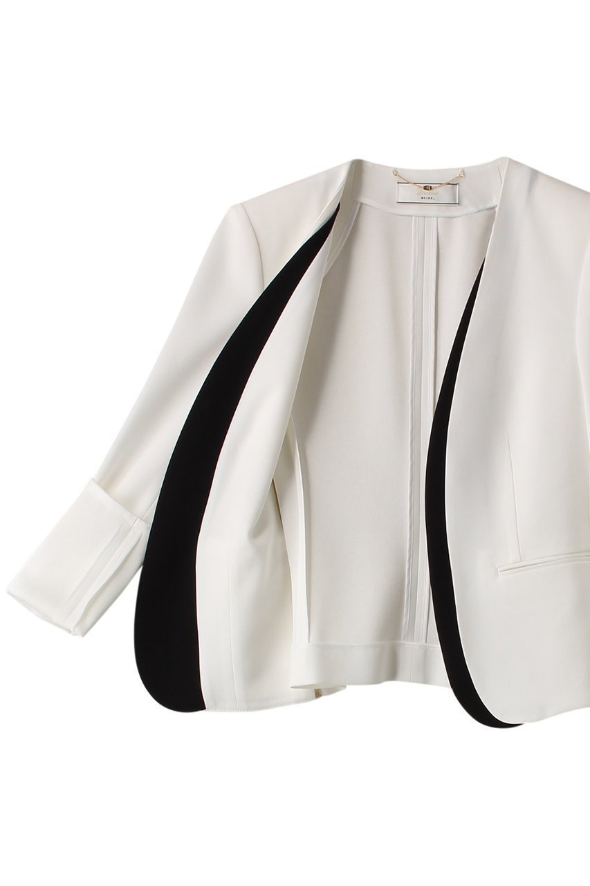 【ベイジ,/BEIGE,】のCINDY(シンディ)/ダブルカラージャケット 人気、トレンドファッション・服の通販 founy(ファニー) 　ファッション　Fashion　レディースファッション　Fashion for Women　アウター　Coat / Outerwear Collection　レディースジャケット・軽アウター　Jackets　カーディガン　Cardigan, Knitwear　ジャケット　Jacket, Outerwear　ストレッチ　Stretch, Stretchy Fabric　ダブル　Double, Double-Breasted　エレガント 上品　Elegant　人気　Popular, Best Seller　定番　Standard, Basic Item　other-6|ID: prp329100003772896 ipo3291000000036604420