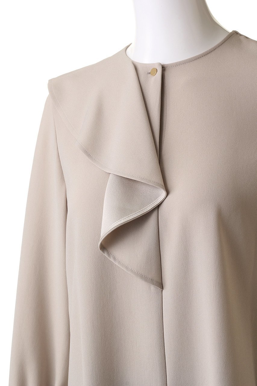 【ベイジ,/BEIGE,】のCINDY(シンディ)/アシンメトリーブラウス 人気、トレンドファッション・服の通販 founy(ファニー) ファッション Fashion レディースファッション Fashion for Women トップス・カットソー Cut & Sew Tops シャツ・ブラウス・オフィスカジュアル Elegant Blouses & Button-Ups とろみ Fluid, Flowy Fabric アシンメトリー Asymmetrical Style シンプル Simple, Minimal スリーブ Sleeve, Long Sleeve / Short Sleeve フェミニン Feminine, Girly フリル Frill, Ruffle ロング Long, Long-Length 再入荷 Restock / Back in Stock other-5|ID: prp329100003772897 ipo3291000000036898107