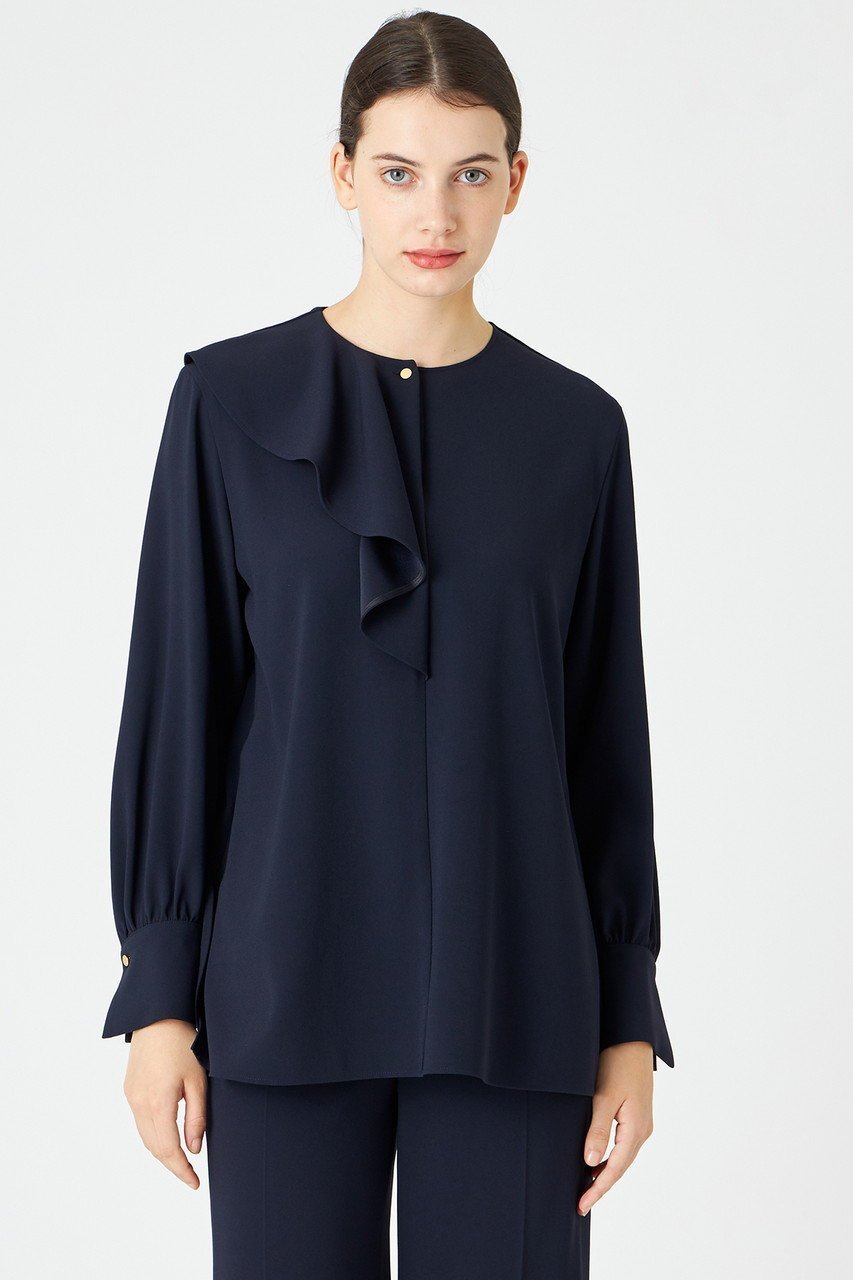 【ベイジ,/BEIGE,】のCINDY(シンディ)/アシンメトリーブラウス 人気、トレンドファッション・服の通販 founy(ファニー) ファッション Fashion レディースファッション Fashion for Women トップス・カットソー Cut & Sew Tops シャツ・ブラウス・オフィスカジュアル Elegant Blouses & Button-Ups とろみ Fluid, Flowy Fabric アシンメトリー Asymmetrical Style シンプル Simple, Minimal スリーブ Sleeve, Long Sleeve / Short Sleeve フェミニン Feminine, Girly フリル Frill, Ruffle ロング Long, Long-Length 再入荷 Restock / Back in Stock other-7|ID: prp329100003772897 ipo3291000000036898109