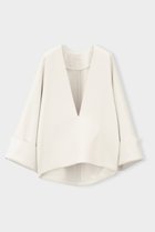 【ル フィル/LE PHIL】のスキューバジャージーブラウス 人気、トレンドファッション・服の通販 founy(ファニー) ファッション Fashion レディースファッション Fashion for Women トップス・カットソー Cut & Sew Tops シャツ・ブラウス・オフィスカジュアル Elegant Blouses & Button-Ups スリーブ Sleeve, Long Sleeve / Short Sleeve センター Center, Center Line ミックス Mix, Mixed Style ロング Long, Long-Length 定番 Standard, Basic Item thumbnail ホワイト|ID: prp329100003772903 ipo3291000000032888731