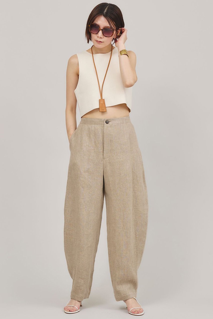 【カレンソロジー/Curensology】のヘビーツイルリネンパンツ 人気、トレンドファッション・服の通販 founy(ファニー) 　ファッション　Fashion　レディースファッション　Ladies' Fashion Online　パンツ　Pants　タンブラー　Tumbler　フォルム　Form　フロント　Front　リネン　Linen　リラックス　Relax　ワッシャー　Washer　再入荷　Restock/Back In Stock/Re Arrival　other-8|ID: prp329100003772966 ipo3291000000032613749