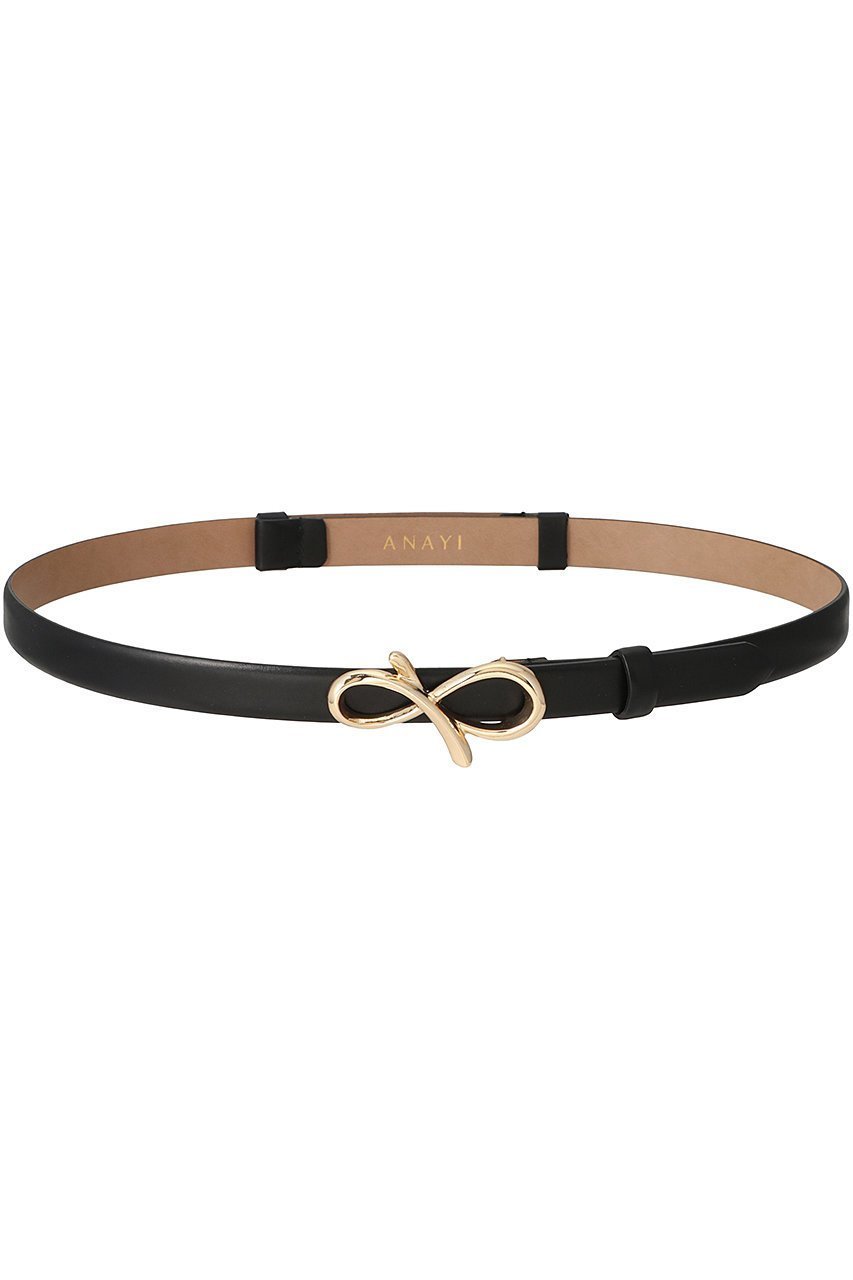 【アナイ/ANAYI】のモチーフバックルBELT インテリア・キッズ・メンズ・レディースファッション・服の通販 founy(ファニー) ファッション Fashion レディースファッション Fashion for Women バッグ Bags ベルト&ウエストマーク Belts & Waist Accessories モチーフ Motif, Design Theme リボン Ribbon, Bow ブラック|ID: prp329100003779972 ipo3291000000035941498