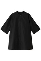 【ミズイロ インド/mizuiro ind】のstand collar A line shirt シャツ black|ID:prp329100003779980