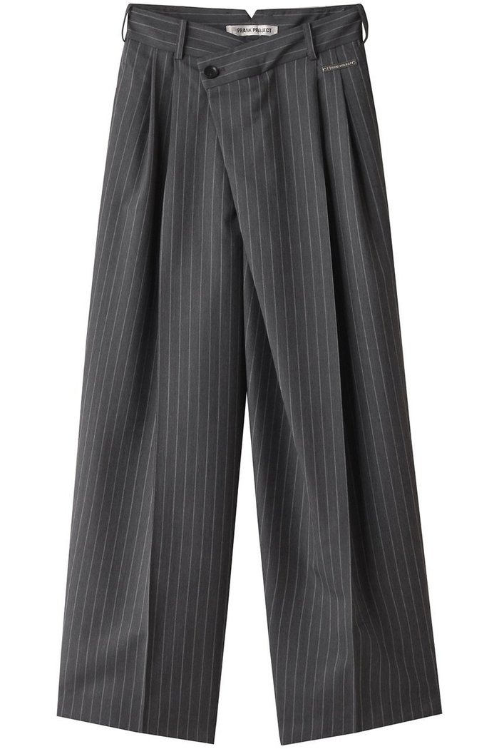【プランク プロジェクト/PRANK PROJECT】のモヘアウールアシメタックパンツ / Mohair Wool Asymmetry Tack Pants インテリア・キッズ・メンズ・レディースファッション・服の通販 founy(ファニー) https://founy.com/ ファッション Fashion レディースファッション Fashion for Women パンツ Pants & Trousers おすすめ Recommended / Our Picks アシンメトリー Asymmetrical Style ストライプ Stripe, Striped Pattern フロント Front, Front Design ボトム Bottoms, Lower Wear 吸水 Absorbent, Quick-Dry 夏 Summer 春 Spring S/S・春夏 SS, Spring/Summer, Warm Season |ID: prp329100003782304 ipo3291000000032819541