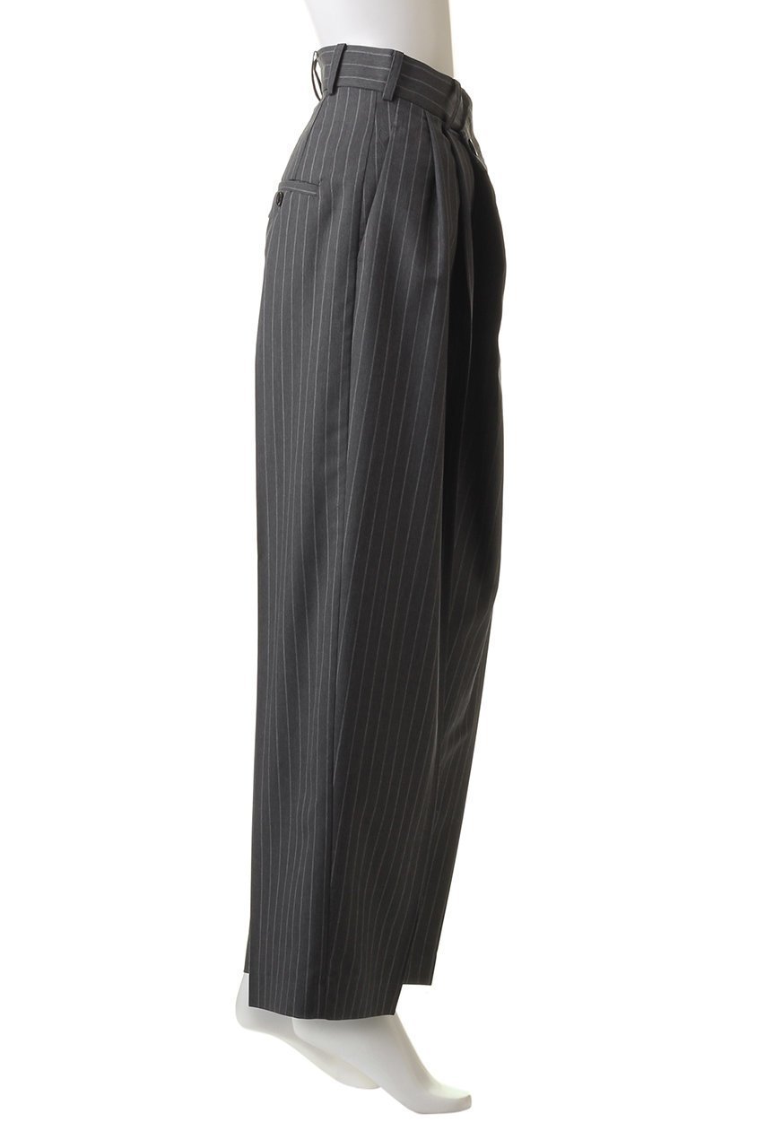 【プランク プロジェクト/PRANK PROJECT】のモヘアウールアシメタックパンツ / Mohair Wool Asymmetry Tack Pants 人気、トレンドファッション・服の通販 founy(ファニー) 　ファッション　Fashion　レディースファッション　Fashion for Women　パンツ　Pants & Trousers　おすすめ　Recommended / Our Picks　アシンメトリー　Asymmetrical Style　ストライプ　Stripe, Striped Pattern　フロント　Front, Front Design　ボトム　Bottoms, Lower Wear　吸水　Absorbent, Quick-Dry　夏　Summer　春　Spring　S/S・春夏　SS, Spring/Summer, Warm Season　other-3|ID: prp329100003782304 ipo3291000000036010297