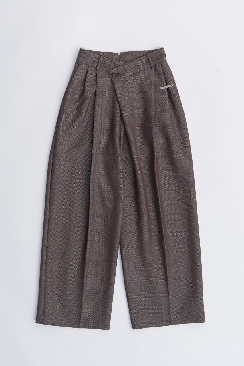 【プランク プロジェクト/PRANK PROJECT】のグランピアンズウールアシメタックパンツ / Grampians Wool Asymmetry Tack Pants 人気、トレンドファッション・服の通販 founy(ファニー) 　ファッション　Fashion　レディースファッション　WOMEN　パンツ　Pants　アシンメトリー　Asymmetry　オックス　Ox　キュプラ　Cupra　ジャケット　Jacket　フロント　Front　ボトム　Bottom　おすすめ　Recommend　日本製　Made In Japan　 other-1|ID: prp329100003782305 ipo3291000000024891774