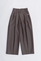 【プランク プロジェクト/PRANK PROJECT】のグランピアンズウールアシメタックパンツ / Grampians Wool Asymmetry Tack Pants GRY(グレー)|ID:prp329100003782305