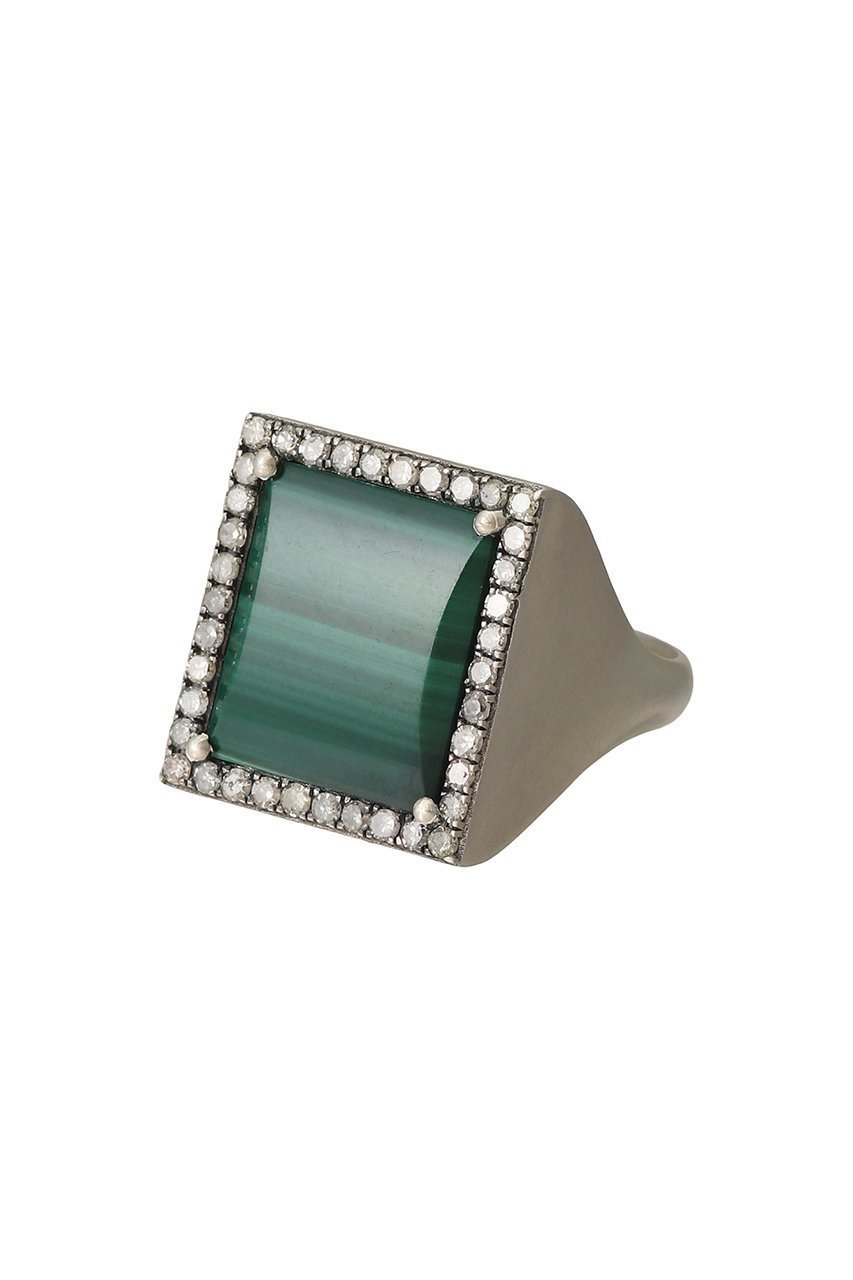 【アドリン ヒュー/Adlin Hue】のMalachite カナンリング インテリア・キッズ・メンズ・レディースファッション・服の通販 founy(ファニー) 　ファッション　Fashion　レディースファッション　Fashion for Women　ジュエリー　Jewelry　オーバル　Oval Design　ストーン　Stone, Gem-Like　グリーン|ID: prp329100003782332 ipo3291000000035761777