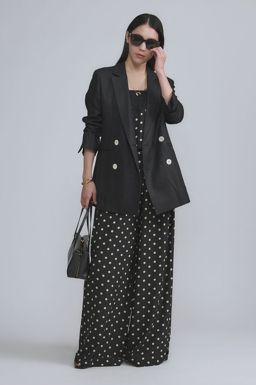 【カオス/Chaos】のリネンヘリンボンジャケット インテリア・キッズ・メンズ・レディースファッション・服の通販 founy(ファニー) 　ファッション　Fashion　レディースファッション　Fashion for Women　アウター　Coat / Outerwear Collection　レディースジャケット・軽アウター　Jackets　おすすめ　Recommended / Our Picks　ジャケット　Jacket, Outerwear　フランス　France, French　ベーシック　Basic, Essential　定番　Standard, Basic Item　新作・新入荷　New Arrivals / New In　ブラック|ID: prp329100003782365 ipo3291000000035443294