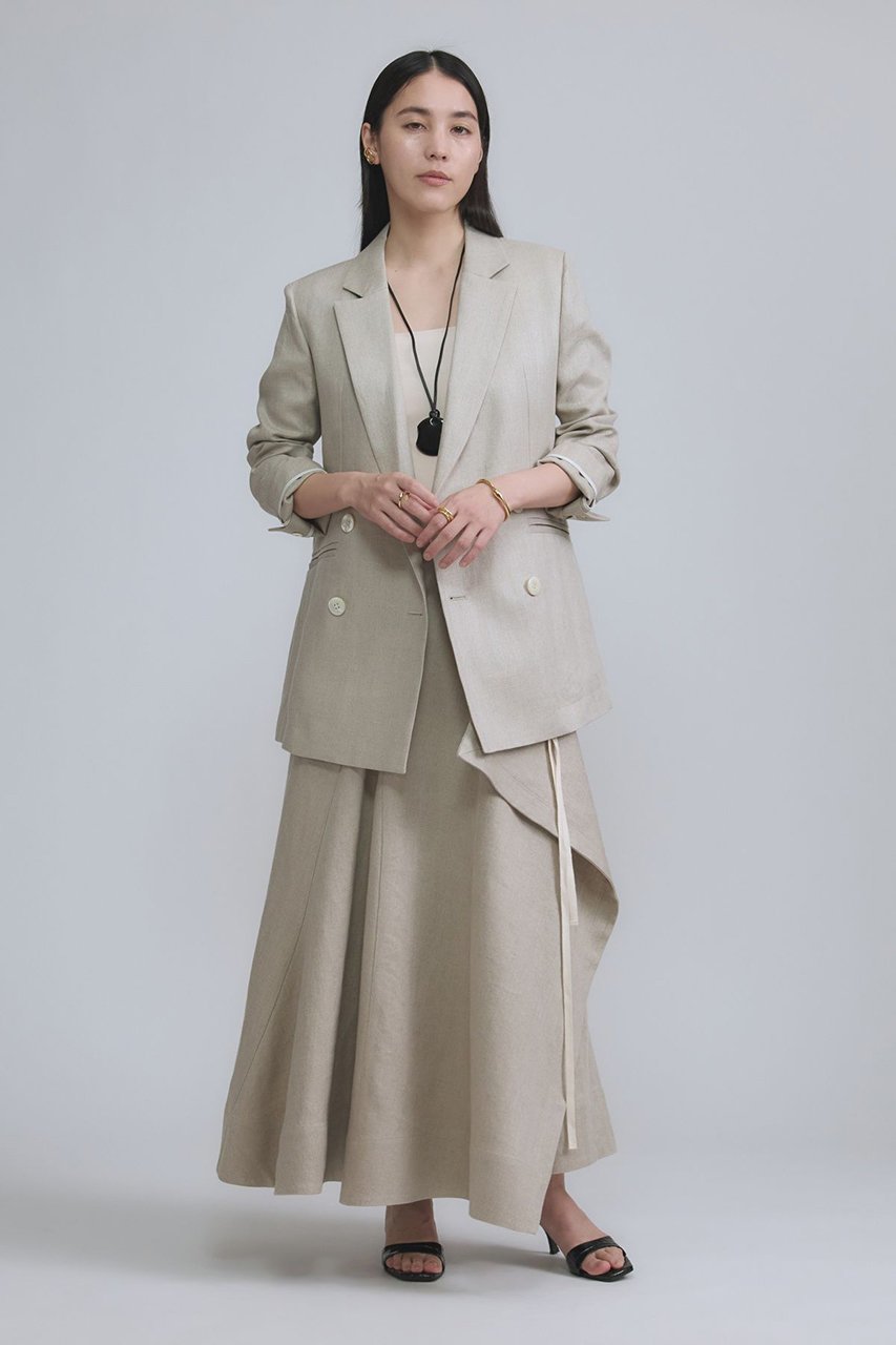 【カオス/Chaos】のリネンヘリンボンジャケット インテリア・キッズ・メンズ・レディースファッション・服の通販 founy(ファニー) 　ファッション　Fashion　レディースファッション　Fashion for Women　アウター　Coat / Outerwear Collection　レディースジャケット・軽アウター　Jackets　おすすめ　Recommended / Our Picks　ジャケット　Jacket, Outerwear　フランス　France, French　ベーシック　Basic, Essential　定番　Standard, Basic Item　新作・新入荷　New Arrivals / New In　ベージュ|ID: prp329100003782365 ipo3291000000035443295