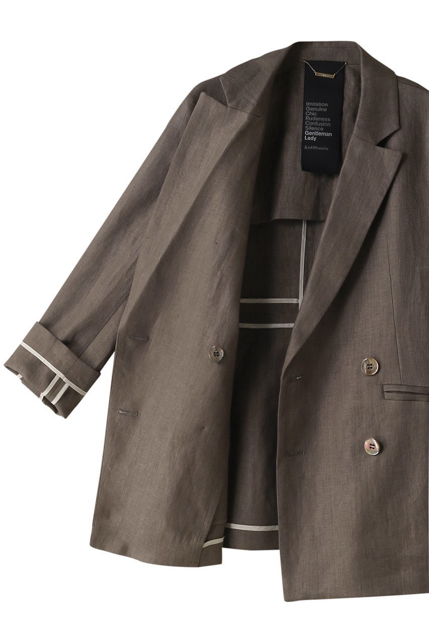 【カオス/Chaos】のリネンヘリンボンジャケット 人気、トレンドファッション・服の通販 founy(ファニー) 　ファッション　Fashion　レディースファッション　Fashion for Women　アウター　Coat / Outerwear Collection　レディースジャケット・軽アウター　Jackets　おすすめ　Recommended / Our Picks　ジャケット　Jacket, Outerwear　フランス　France, French　ベーシック　Basic, Essential　定番　Standard, Basic Item　other-7|ID: prp329100003782365 ipo3291000000036065101