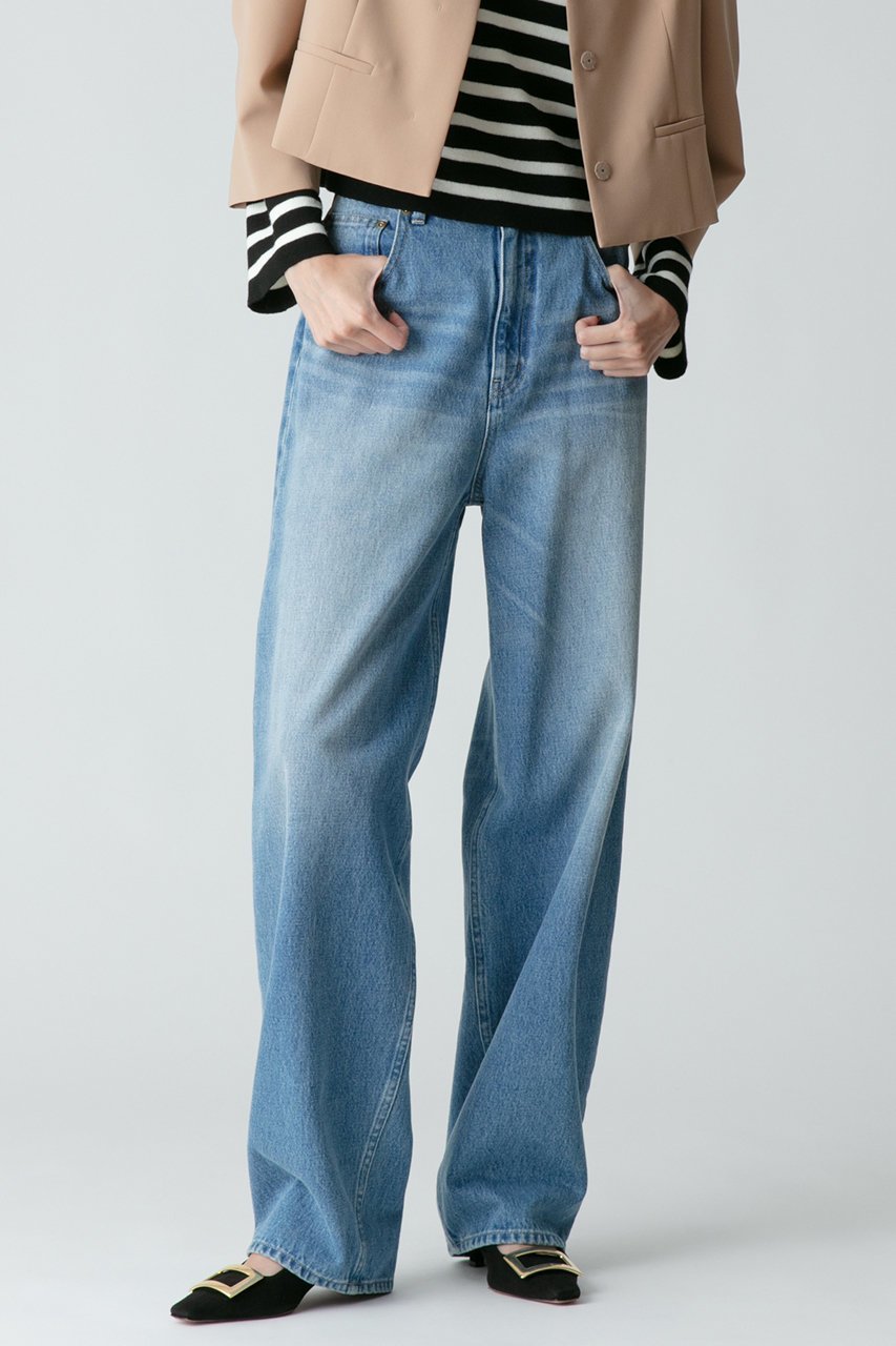 【アルアバイル/allureville】のデニムオーバルラインパンツ 人気、トレンドファッション・服の通販 founy(ファニー) 　ファッション　Fashion　レディースファッション　Fashion for Women　パンツ　Pants & Trousers　デニムパンツ・ジーンズ・美脚デニム　Denim Jeans & Pants　オーバル　Oval Design　ジャケット　Jacket, Outerwear　ストレート　Straight, Straight Cut　デニム　Denim, Jeans Material　パターン　Pattern, Design Print　フィット　Fit, Slim Fit　フェミニン　Feminine, Girly　プリント　Print, Printed Pattern　ボトム　Bottoms, Lower Wear　定番　Standard, Basic Item　other-4|ID: prp329100003786579 ipo3291000000032917694
