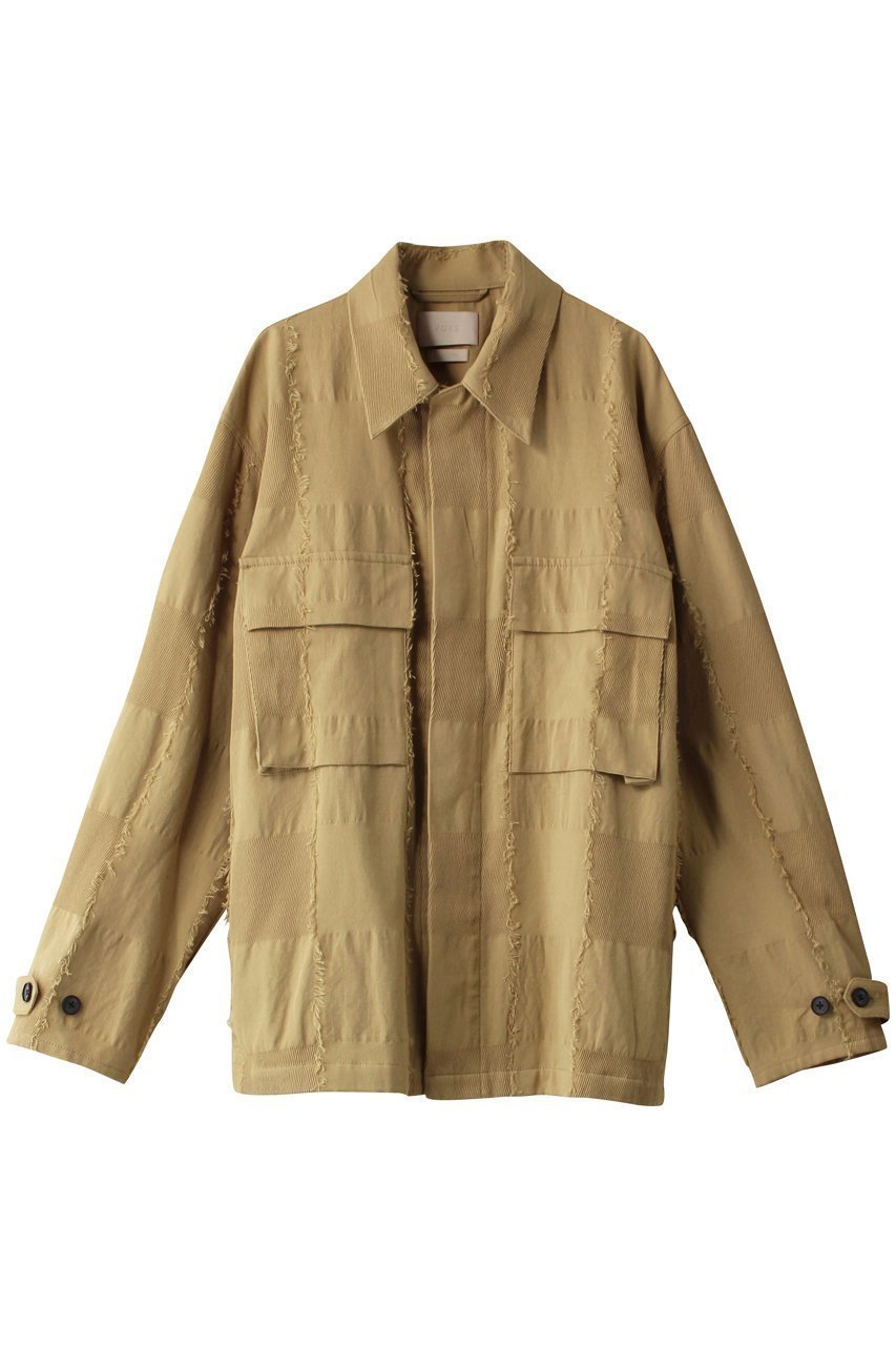 【ヨーク/YOKE】の【UNISEX】ブロック ジャカード ユーティリティー ジャケット インテリア・キッズ・メンズ・レディースファッション・服の通販 founy(ファニー) 　ファッション　Fashion　レディースファッション　Fashion for Women　アウター　Coat / Outerwear Collection　レディースジャケット・軽アウター　Jackets　ブルゾンジャケット・スポーティアウター　Blouson Jackets　ユニセックス　Unisex, Genderless　ジャカード／ジャガード　Jacquard, Woven Pattern　ジャケット　Jacket, Outerwear　トレンド　Trend, Trending Now　ブルゾン　Blouson, Bomber Jacket　ブロック　Block, Solid Block Pattern　ポケット　Pocket, Pocket Detail　定番　Standard, Basic Item　ベージュ|ID: prp329100003786593 ipo3291000000035721344