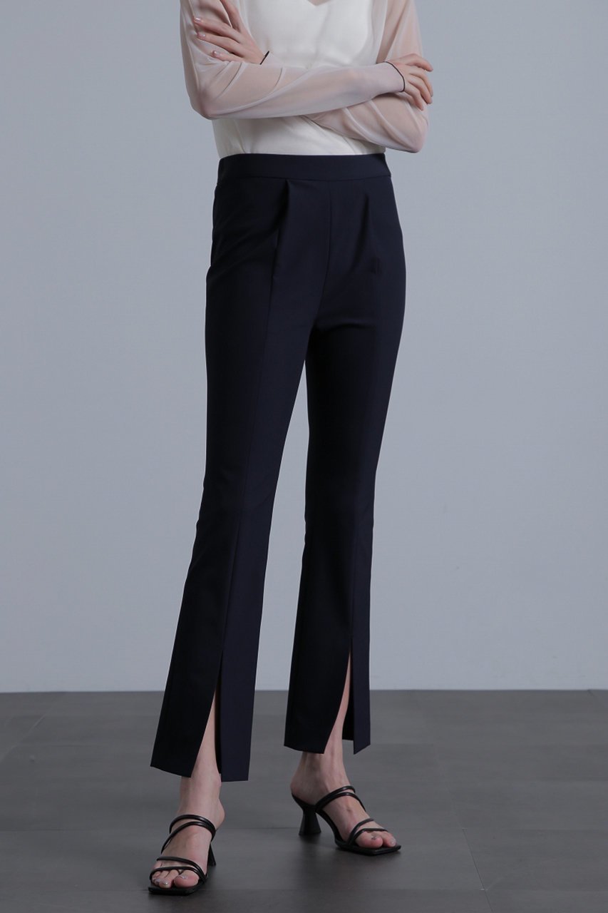 【ヒューエルミュージアム/hueLe Museum】の【hLM】ナイロン2WAYストレッチパンツ インテリア・キッズ・メンズ・レディースファッション・服の通販 founy(ファニー) 　ファッション　Fashion　レディースファッション　Fashion for Women　パンツ　Pants & Trousers　ストレッチ　Stretch, Stretchy Fabric　スリット　Slit, Slit Detail　フロント　Front, Front Design　ネイビー|ID: prp329100003786632 ipo3291000000033230754