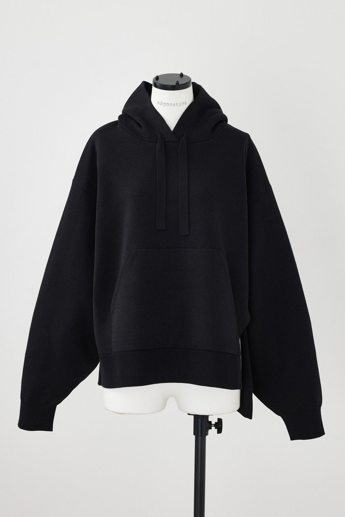 【ナゴンスタンス/nagonstans】のHooded Knit PK/ニット インテリア・キッズ・メンズ・レディースファッション・服の通販 founy(ファニー) https://founy.com/ ファッション Fashion レディースファッション WOMEN トップス・カットソー Tops/Tshirt ニット Knit Tops プルオーバー Pullover アシンメトリー Asymmetry スリット Slit パーカー Hoodie ルーズ Loose |ID: prp329100003789319 ipo3291000000024928961