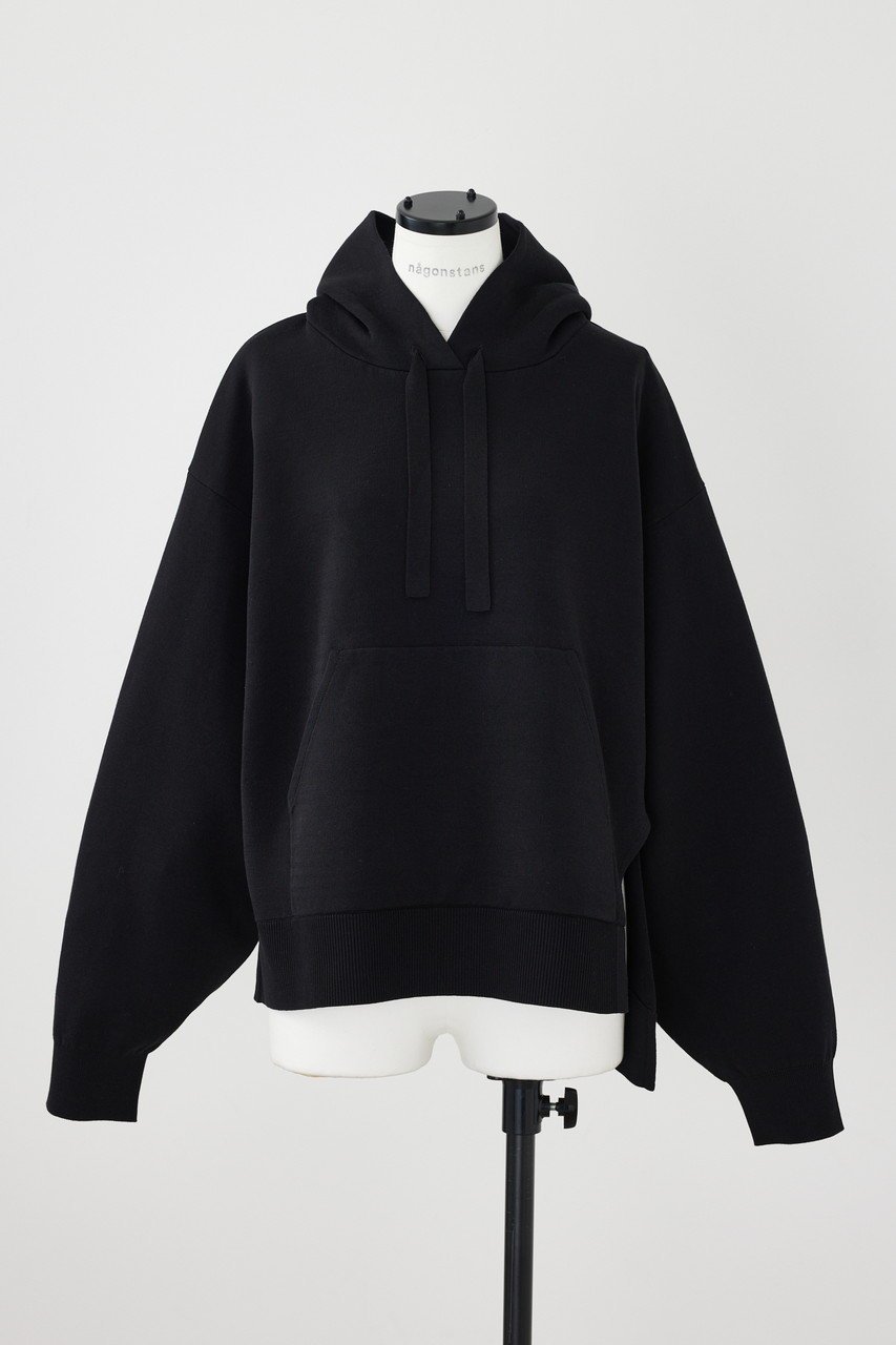 【ナゴンスタンス/nagonstans】のHooded Knit PK/ニット 人気、トレンドファッション・服の通販 founy(ファニー) 　ファッション　Fashion　レディースファッション　WOMEN　トップス・カットソー　Tops/Tshirt　ニット　Knit Tops　プルオーバー　Pullover　アシンメトリー　Asymmetry　スリット　Slit　パーカー　Hoodie　ルーズ　Loose　 other-1|ID: prp329100003789319 ipo3291000000024928961