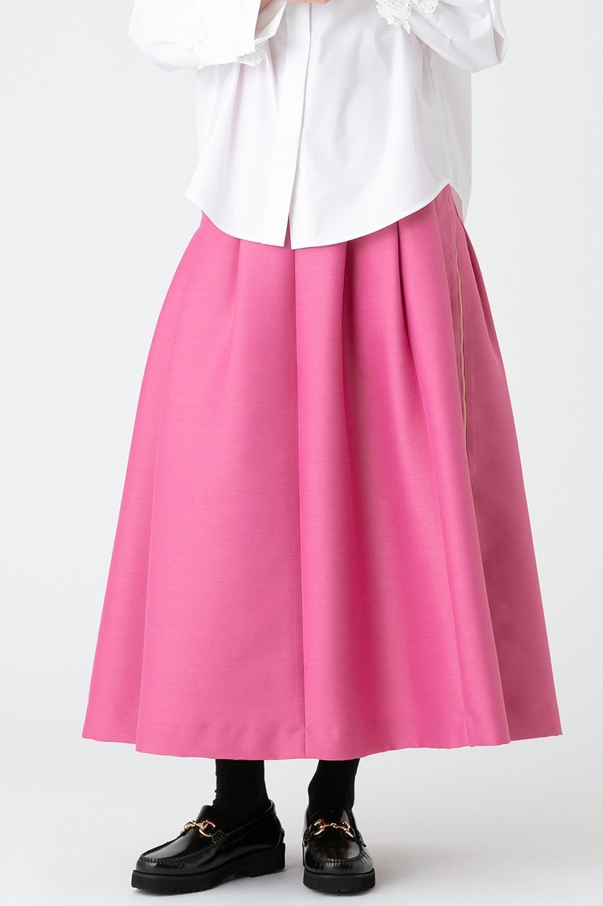 【アルアバイル/allureville】の【LOULOU WILLOUGHBY】ジップアップタックスカート 人気、トレンドファッション・服の通販 founy(ファニー) 　ファッション　Fashion　レディースファッション　Fashion for Women　スカート　Skirts　ロングスカート　Long Skirts / Maxi & Midi Skirts　ジップアップ　Zip-Up, Full Zip　フレア　Flare, Flared　ミドル　Middle Length, Mid Height　ロング　Long, Long-Length　 other-1|ID: prp329100003789337 ipo3291000000035950340