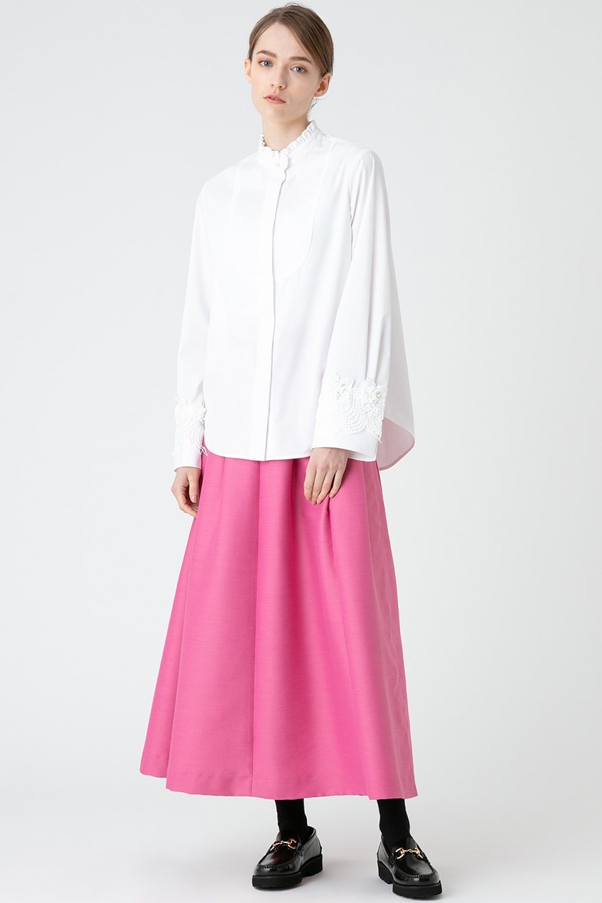 【アルアバイル/allureville】の【LOULOU WILLOUGHBY】ジップアップタックスカート 人気、トレンドファッション・服の通販 founy(ファニー) 　ファッション　Fashion　レディースファッション　Fashion for Women　スカート　Skirts　ロングスカート　Long Skirts / Maxi & Midi Skirts　ジップアップ　Zip-Up, Full Zip　フレア　Flare, Flared　ミドル　Middle Length, Mid Height　ロング　Long, Long-Length　other-8|ID: prp329100003789337 ipo3291000000035950348