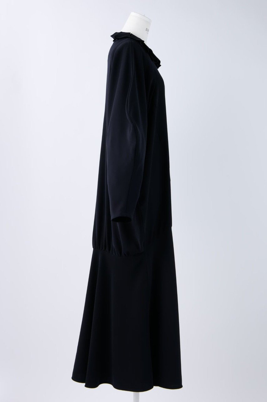 【エンフォルド/ENFOLD】の【The Formal】PEツイル ネックプリーツDRS/ドレス 人気、トレンドファッション・服の通販 founy(ファニー) 　ファッション　Fashion　レディースファッション　Fashion for Women　ワンピース　Dresses　フォーマル・パーティードレス・結婚式用ドレス　Elegant & Casual Dresses　チュニック　Tunic Tops & Dresses　チュニック　Tunic, Long Top　ツイル　Twist, Twisted Detail　ドレス　Dress, One-Piece　フォルム　Silhouette, Form　フリル　Frill, Ruffle　プリーツ　Pleats, Pleated　ロング　Long, Long-Length　エレガント 上品　Elegant　人気　Popular, Best Seller　定番　Standard, Basic Item　other-4|ID: prp329100003789359 ipo3291000000032922651