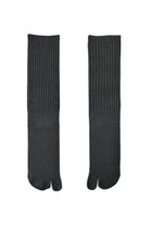 【ダブルアンドエフダブル/w&fw】のリブTABIソックス コットン×シルク チャコール|ID: prp329100003791001 ipo3291000000032853826