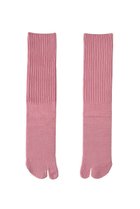 【ダブルアンドエフダブル/w&fw】のリブTABIソックス コットン×シルク ピンク|ID: prp329100003791001 ipo3291000000032853830