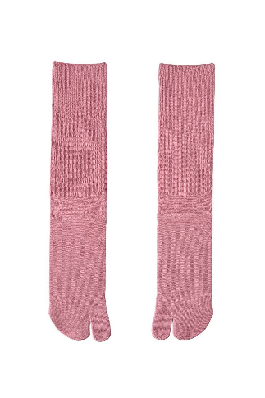 【ダブルアンドエフダブル/w&fw】のリブTABIソックス コットン×シルク インテリア・キッズ・メンズ・レディースファッション・服の通販 founy(ファニー) 　ファッション　Fashion　レディースファッション　Fashion for Women　ソックス&靴下　Socks & Hosiery　レッグウェア・ストッキング　Legwear & Hosiery　おすすめ　Recommended / Our Picks　くるぶし　Ankle-Length　シルク　Silk, 100% Silk　シンプル　Simple, Minimal　ソックス　Socks, Hosiery　フィット　Fit, Slim Fit　リラックス　Relax, Relaxed Fit　定番　Standard, Basic Item　ピンク|ID: prp329100003791001 ipo3291000000032853830