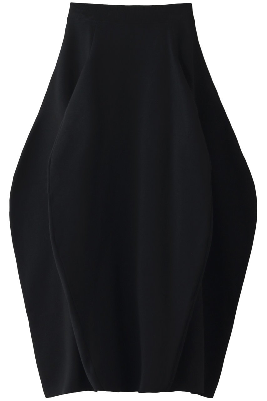 【エンフォルド/ENFOLD】のハイゲージコットン コクーンフレアスカート インテリア・キッズ・メンズ・レディースファッション・服の通販 founy(ファニー) 　ファッション　Fashion　レディースファッション　WOMEN　スカート　Skirt　Aライン/フレアスカート　Flared A-Line Skirts　ロングスカート　Long Skirt　おすすめ　Recommend　セットアップ　ドレープ　ロング　ブラック|ID: prp329100003796250 ipo3291000000024962239