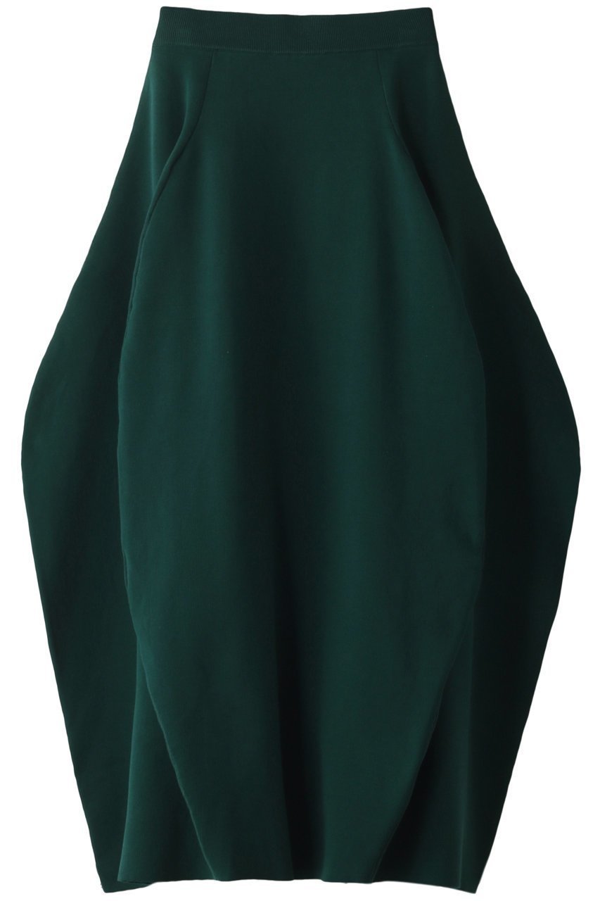 【エンフォルド/ENFOLD】のハイゲージコットン コクーンフレアスカート インテリア・キッズ・メンズ・レディースファッション・服の通販 founy(ファニー) 　ファッション　Fashion　レディースファッション　WOMEN　スカート　Skirt　Aライン/フレアスカート　Flared A-Line Skirts　ロングスカート　Long Skirt　おすすめ　Recommend　セットアップ　ドレープ　ロング　ダークグリーン|ID: prp329100003796250 ipo3291000000024962240